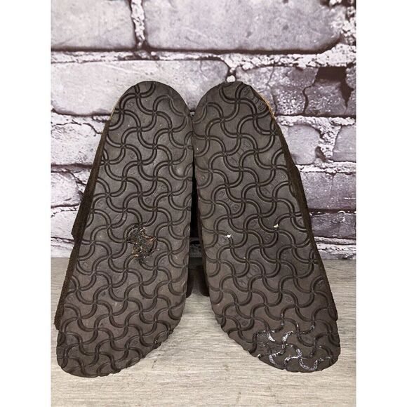 Birkenstock Arizona Mocha Brown Suede Leather Slides Sandals Women Sz 39EU/8.5M - Picture 11 of 16